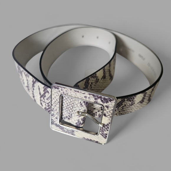 H&M Accessories - Python Embossed Faux Leather Belt Women 31-32